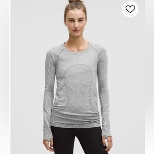Lululemon Swiftly Tech long sleeve shirt 2.0. Hip length.